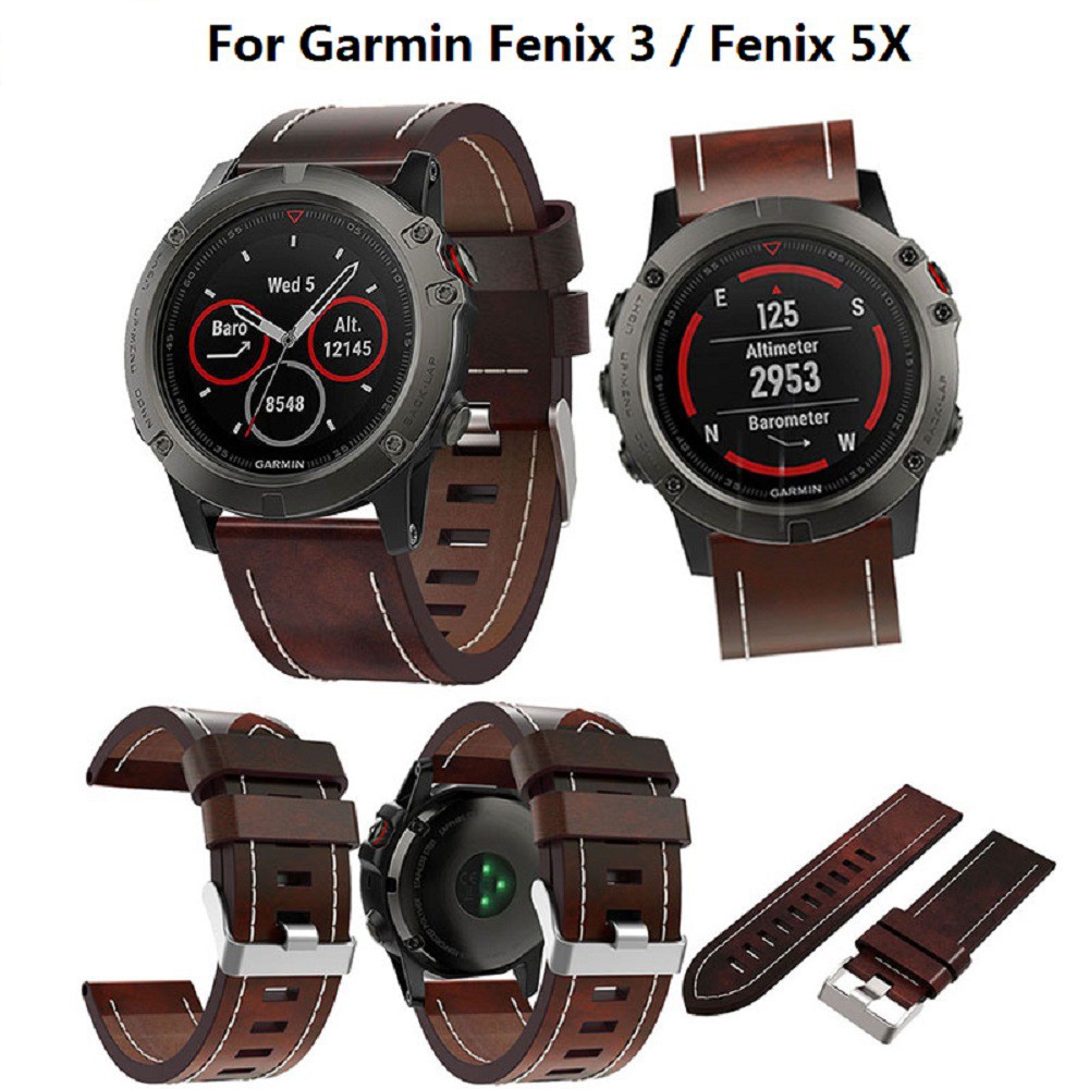 garmin fenix 3 leather strap