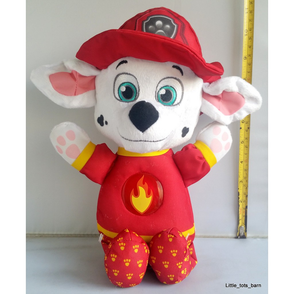 paw patrol snuggle up marshall soft toy