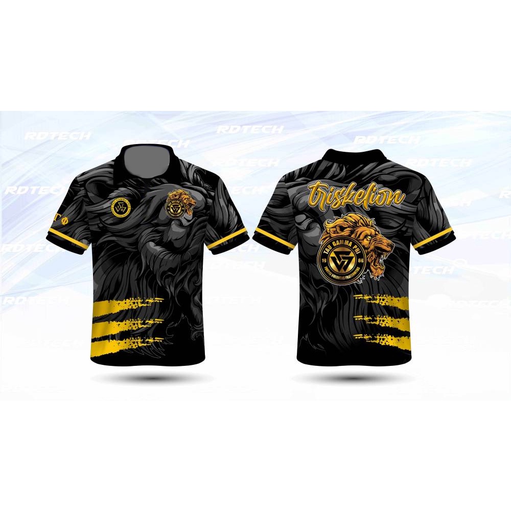 Tau Gamma Phi Frat Shirt Tau Gamma Phi Triskelion 3D Polo Shirt