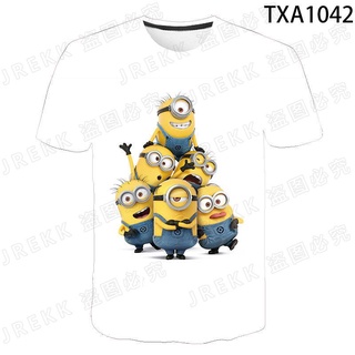 cartoon Anime  Despicable Me Minions  kids T-shirt  3d Print Casual Short Sleeve Tshirt girl Tops Cool O-neck boy child clothes Tops tees #4