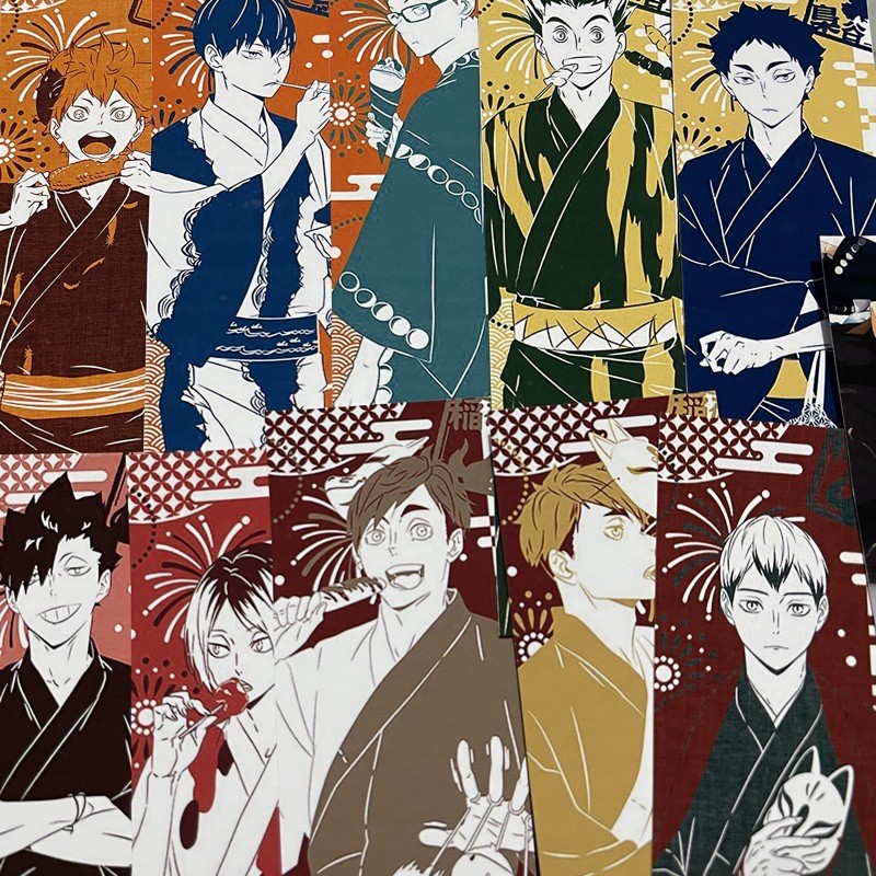 haikyuu anime manga collectible yukata bookmarks shopee