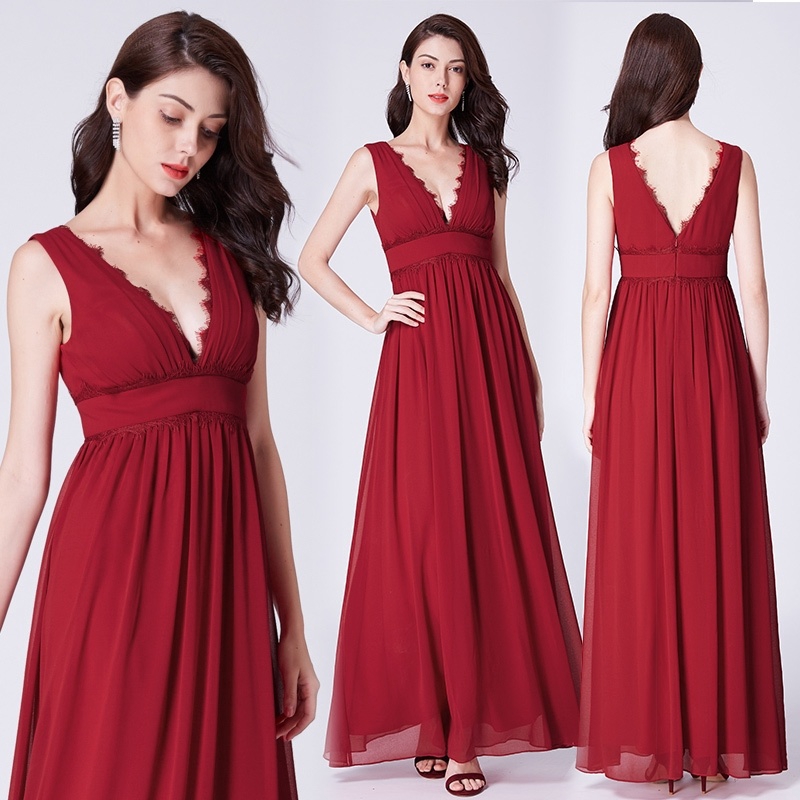 ladies red formal dresses
