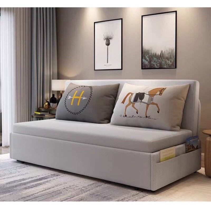 High Quality 3 in 1 Gray Folding Sofa Bed 8008 | Shopee ...