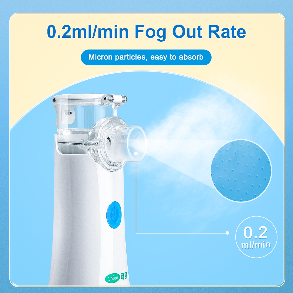 Cofoe Medical Rechargeable Nebulizer Portable Mini Ultrasonic Handheld ...