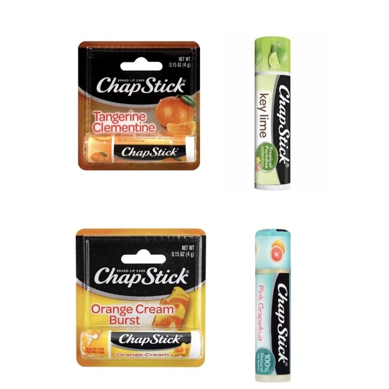 CHAPSTICK Flavored Lip Balm Orange Cream Burst Tangerine Clementine Key