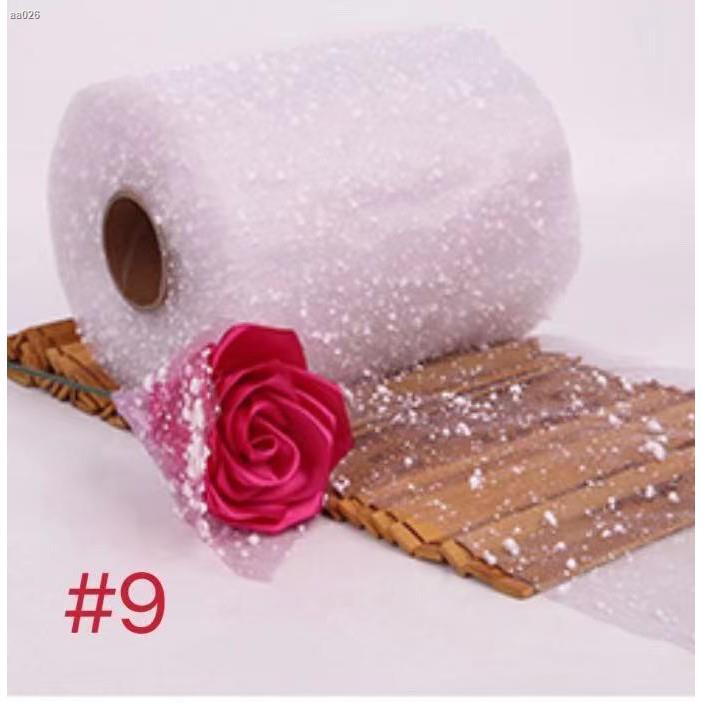 ┋15 m/Roll 15 cm snow dot gauze flower shop packaging handmade ribbon rose wrapping paper