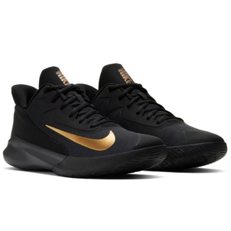 Nike Precision IV Black Metallic Gold 