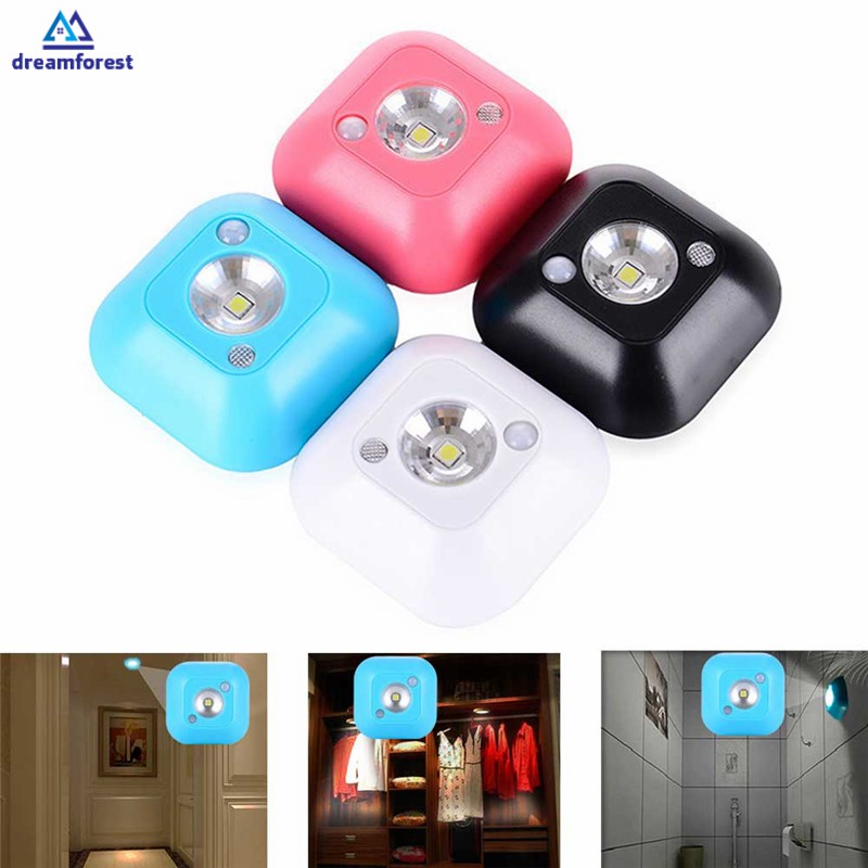 Df Mini Wireless Led Sensor Night Light Lamp Pir Infrared Battery Powered Motion Sensor Wall Light Shopee Philippines