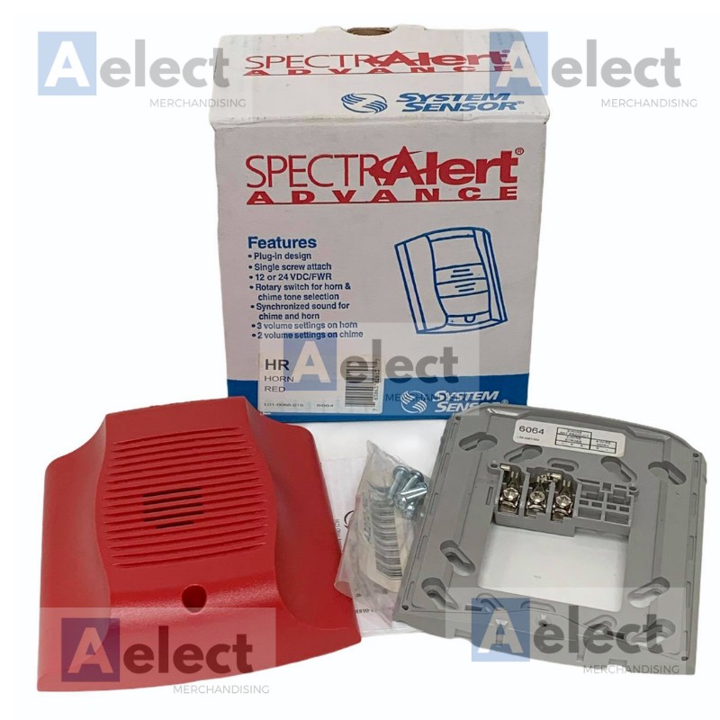 System Sensor Horn SpectrAlert Advance Horn Red 12V or 24V (SOLD PER