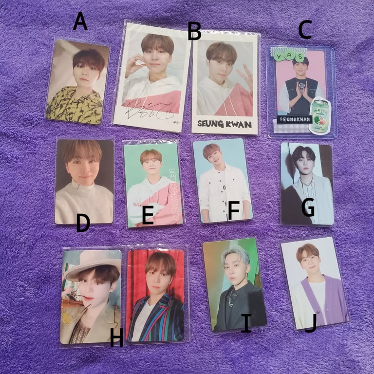 Seventeen Seungkwan Photocards Trading Cards | Shopee Philippines