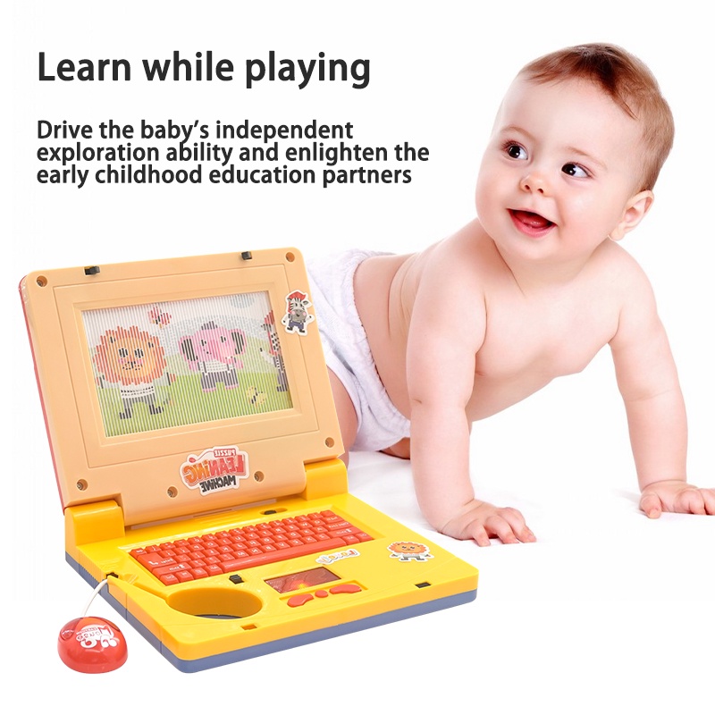 Learning English Laptop Computer Game Toy Learner Kids Educational Toy ...