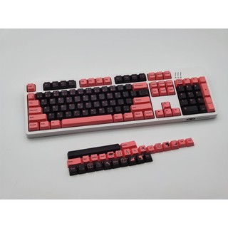 Black Pink Keycap Set 104 Keys + Novelty Keycaps | Shopee Philippines