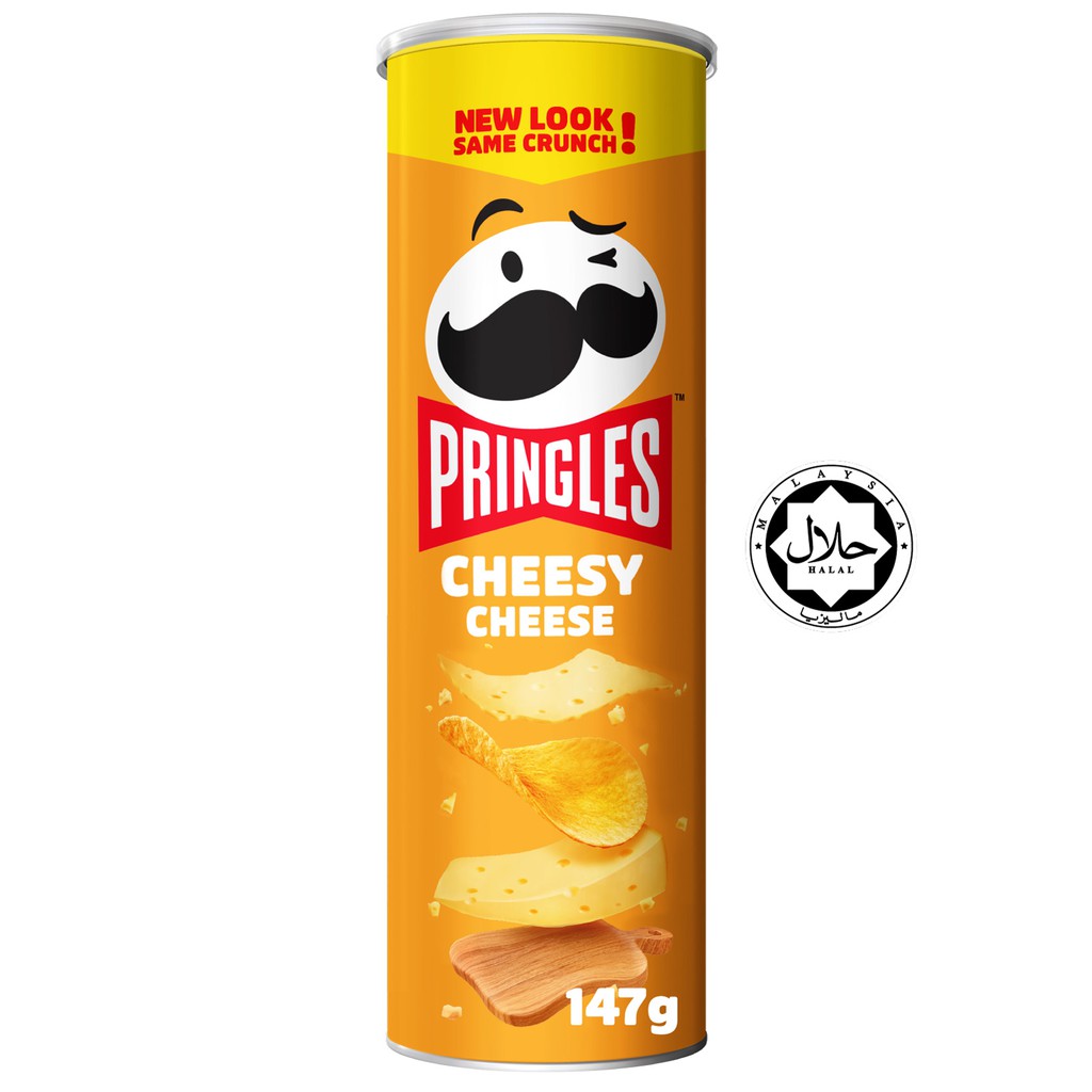 Pringles Cheesy Cheese Flavor Potato Crisp Chips Snack 147g Shopee