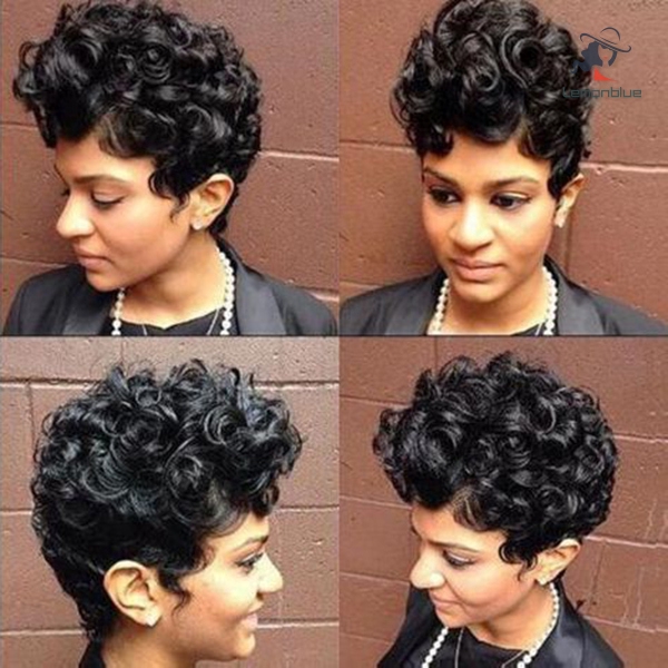 short curly wavy wigs