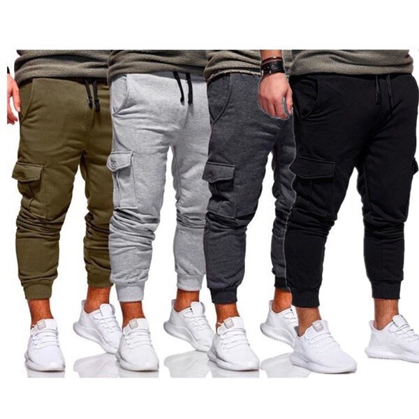 six pocket cargo joggers