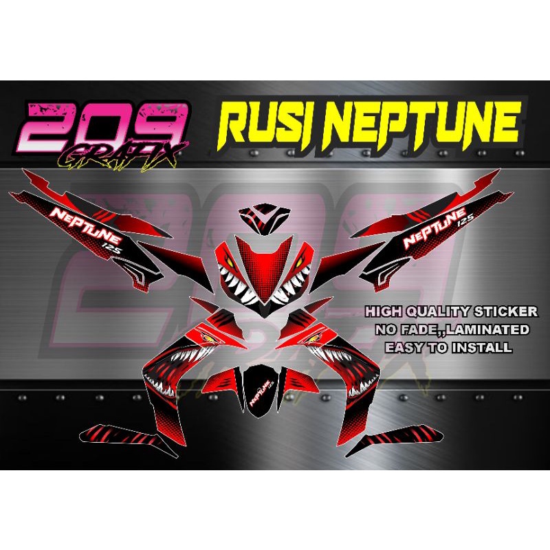 RUSI NEPTUNE FULL BODY DECALS | Shopee Philippines