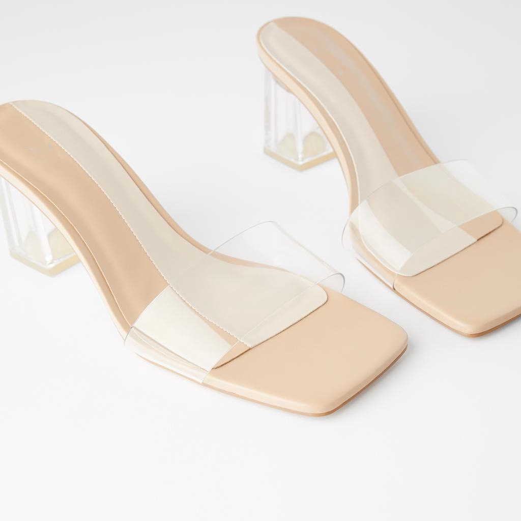 ZARA new French girl shoes transparent 
