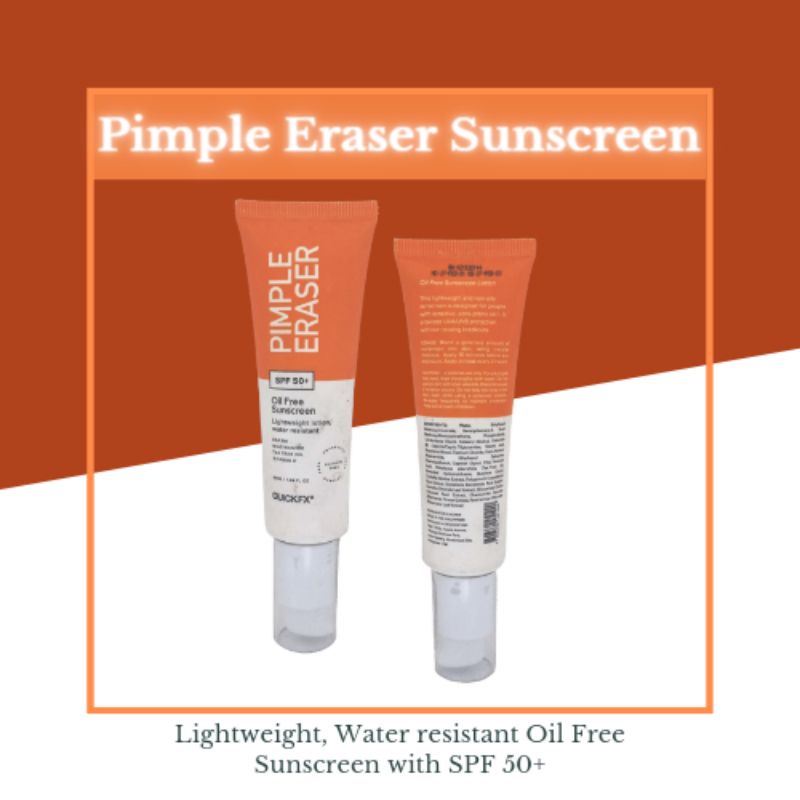 QuickFx Pimple Eraser Oil Free Sunscreen SPF 50+ 50mL Shopee Philippines