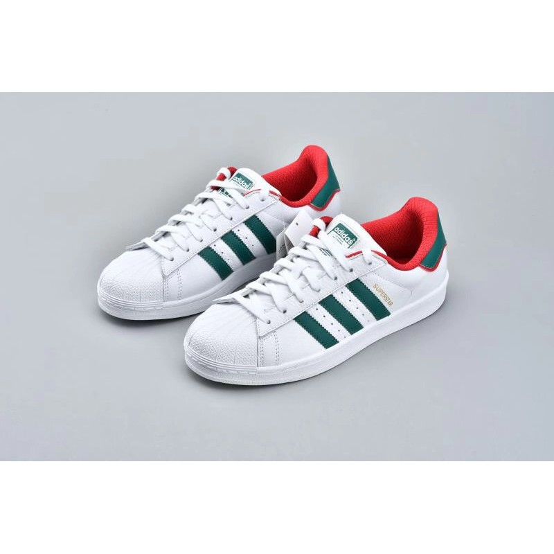 Original Adidas Superstar Sneakers Shoes For Men And Women Green Red |  Shopee Philippines