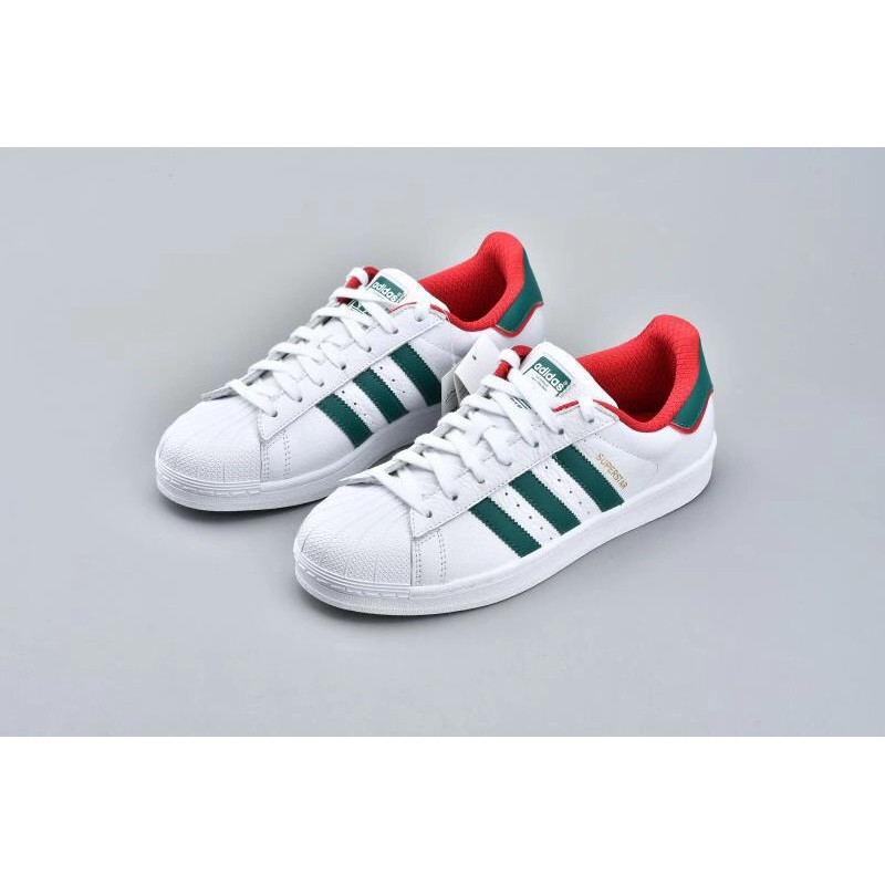 adidas superstar green red