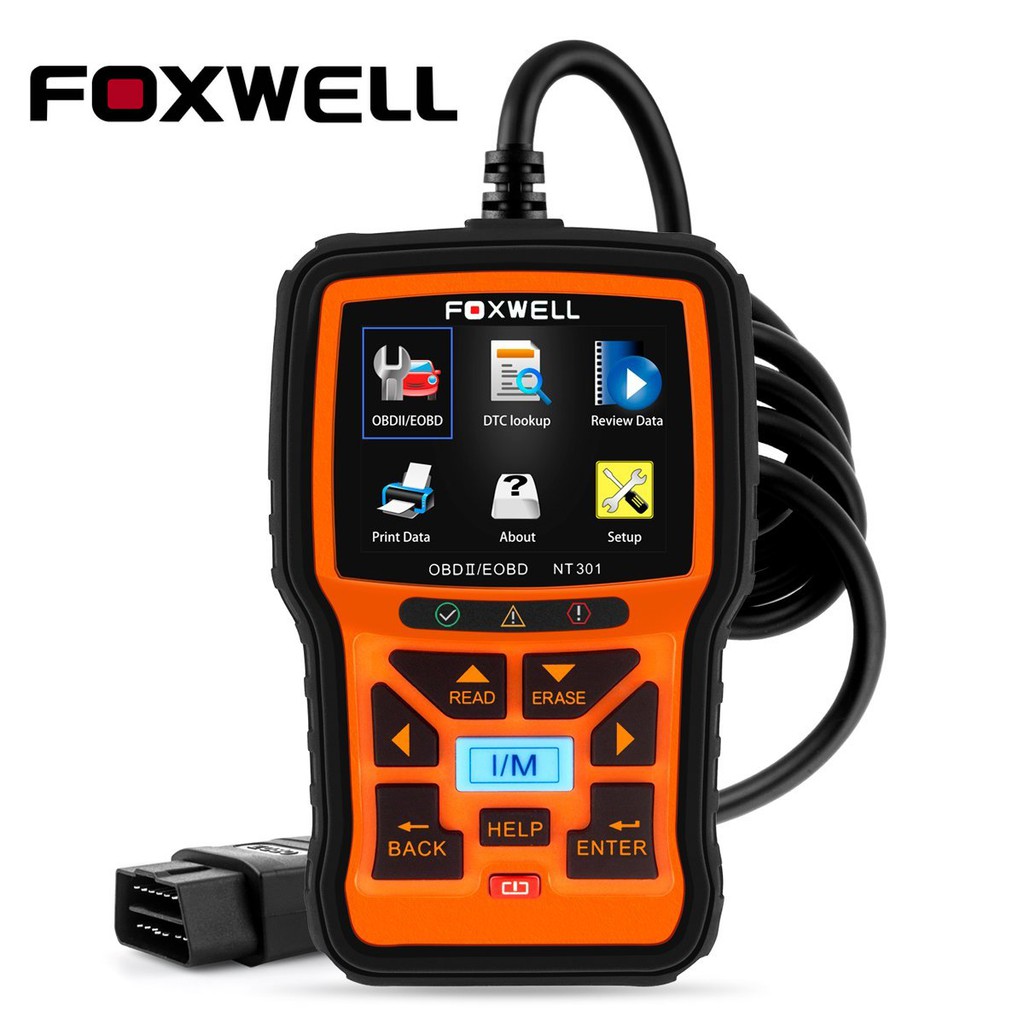 FOXWELL NT301 OBD2 Automotive Scanner Professional Enhanced OBDII ...