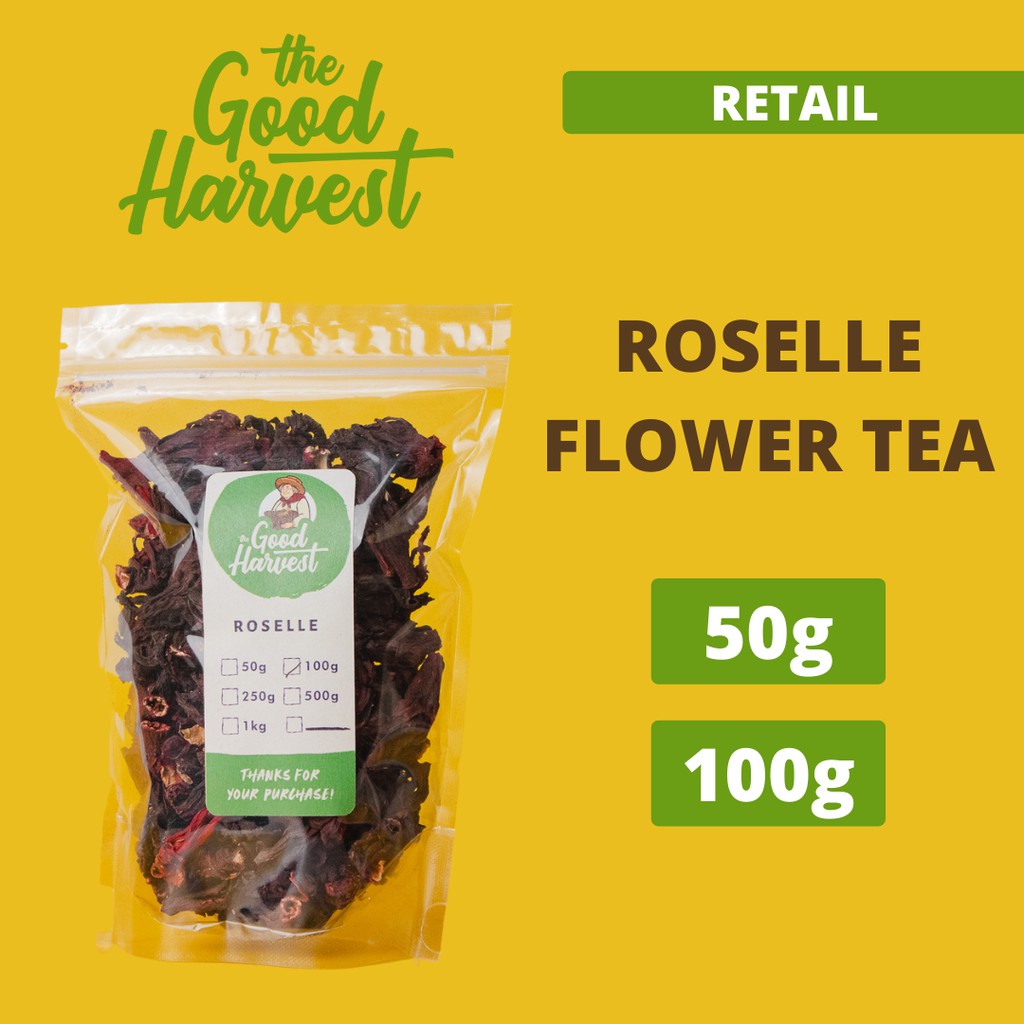 Dried Hibiscus Roselle Calyx Flower Tea Tisane - RETAIL #5