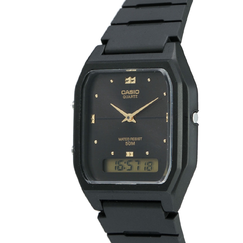 Watchportal Casio Aw 48he 1avdf All Black Resin Watch Unisex Shopee Philippines