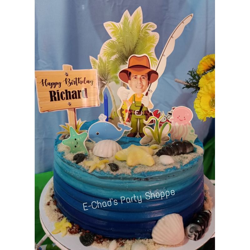 Fishing Theme Cake Topper Shopee Philippines