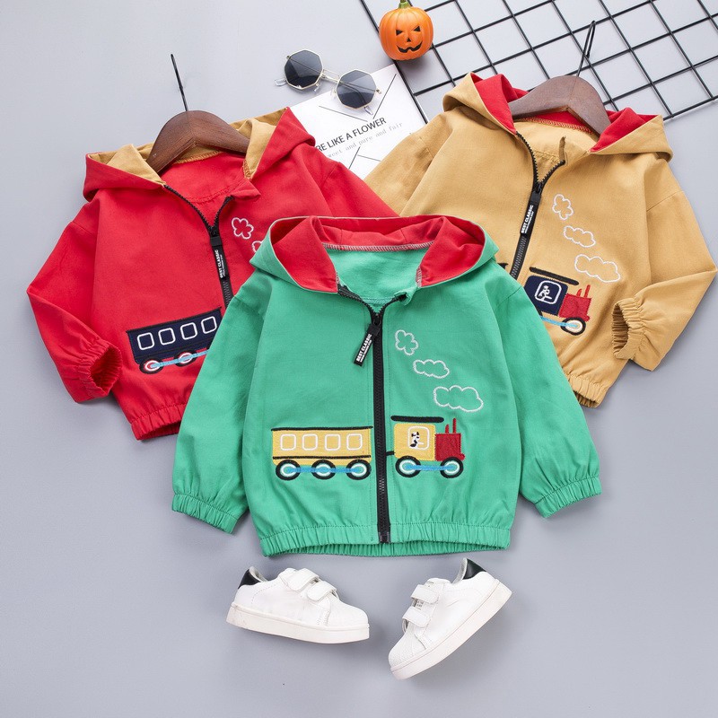 Bbworld Hoodie Jacket for Kids Casual Cartoon Print Motif with Zippers for  Babies / Boys | Shopee Philippines
