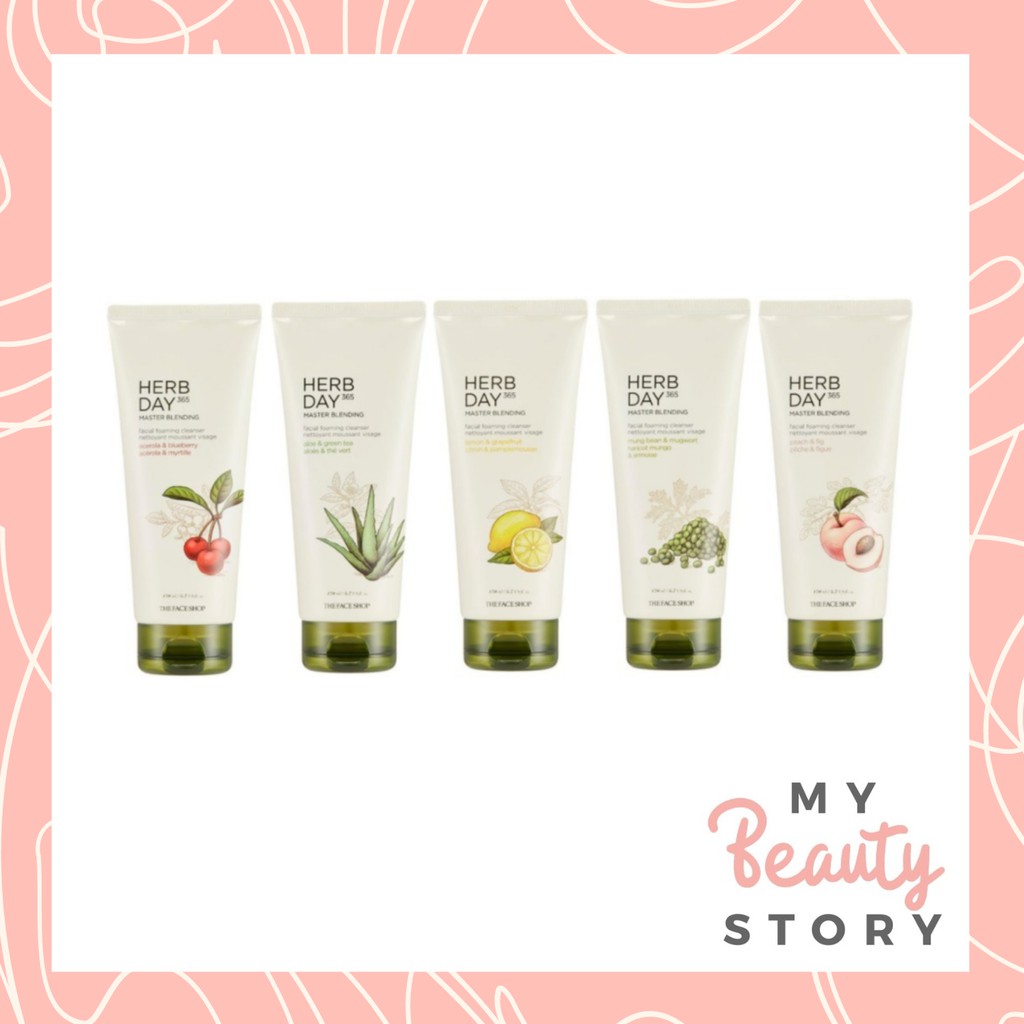 [AUTHENTIC] The Face Shop Herb Day 365 Master Blending Facial Cleansing