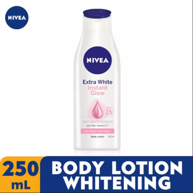 Nivea Extra White Instant Glow Body Lotion with SPF15 PA+ Shopee