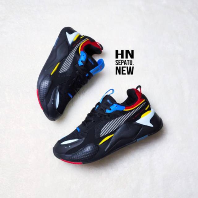 puma rsx black red