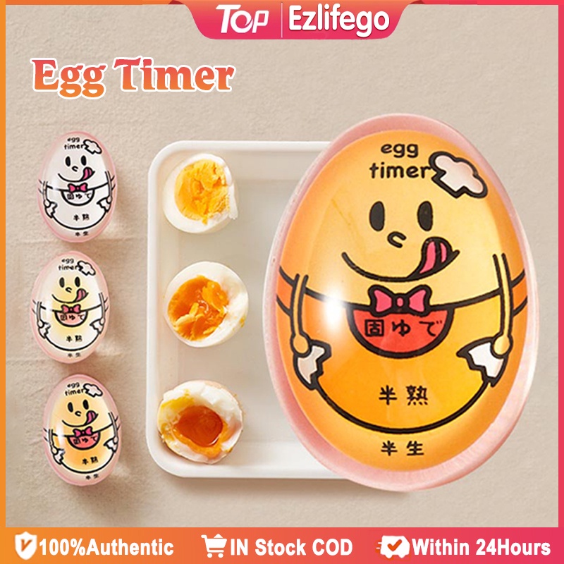Kitchen Egg Timer Tool Reusable Perfect Color Changing Egg Timer Hard