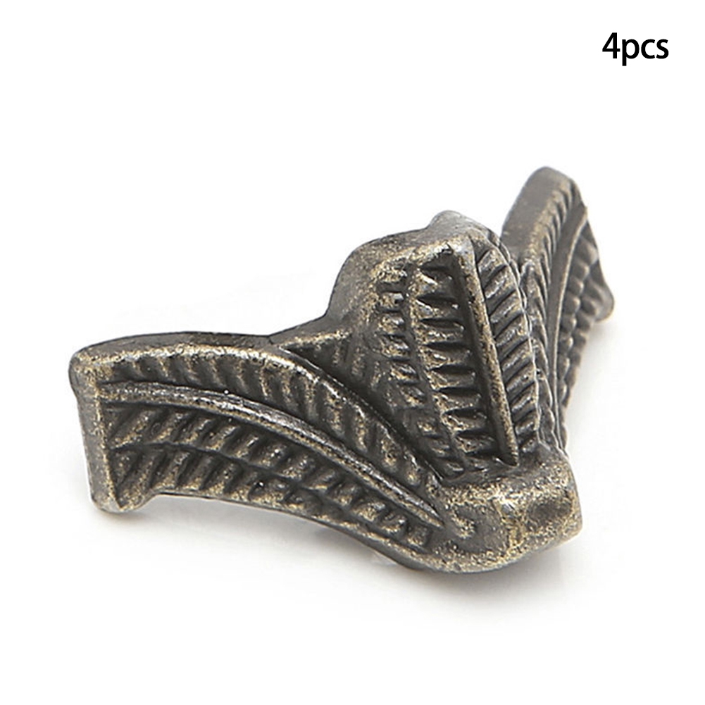 Jewelry Box Wooden Case Decorative Feet Leg Metal Corner Brackets