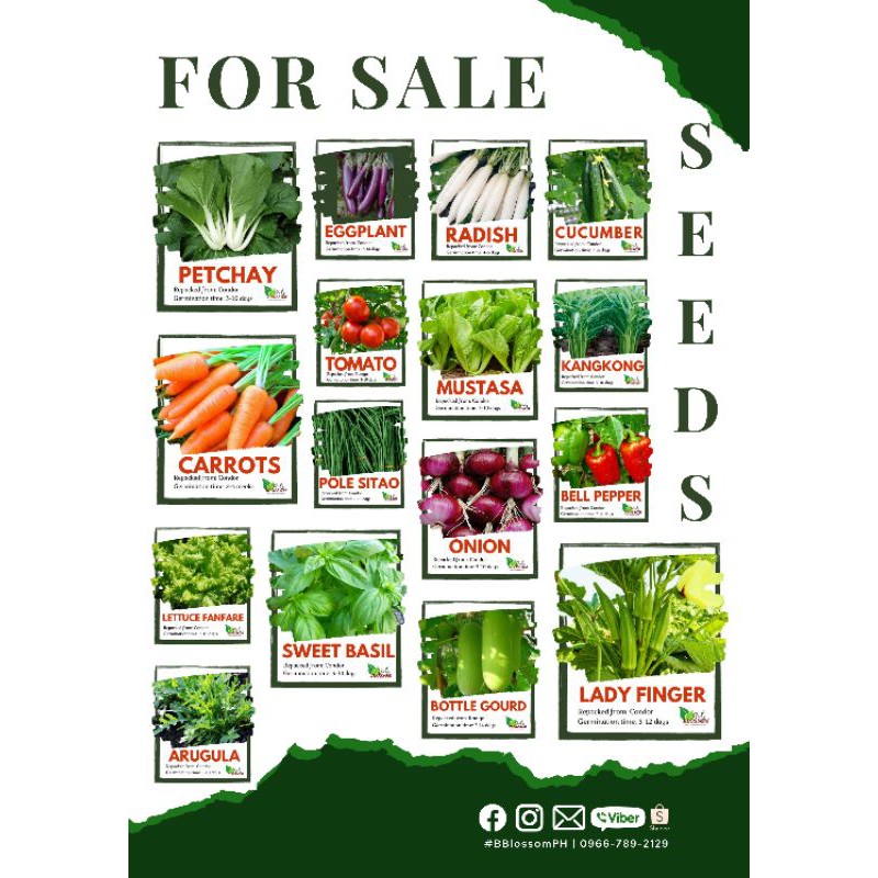 OSC Vegetable Seed Packets - Lee Valley Tools