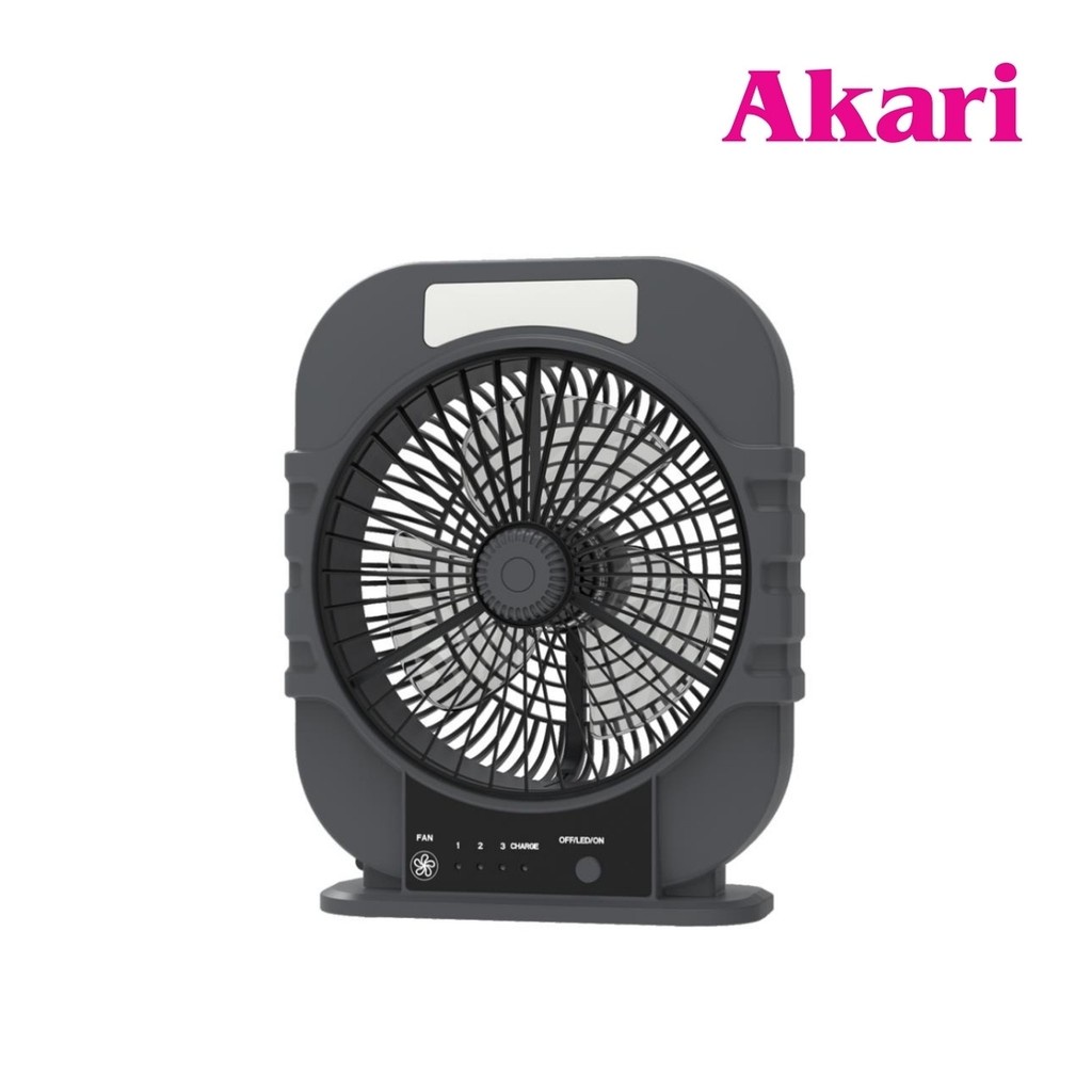 【Philippine cod】 Akari 8" Rechargeable Oscillating Desk Fan with LED