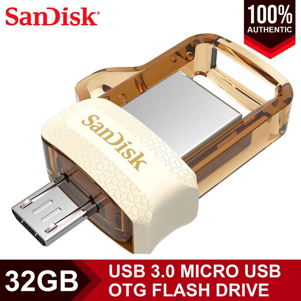 Softwares SanDisk Ultra SDDD3 32GB OTG / Dual USB Drive M3.0 (Black ...