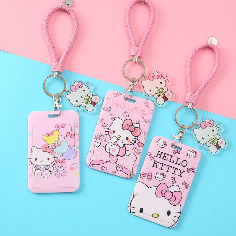 HelloKitty ID Badge Card Holder Name Tag Bus Pass Card Holder Cute ...