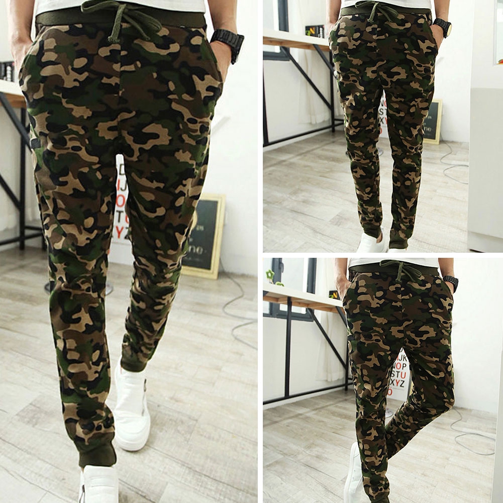 slim fit camo pants mens