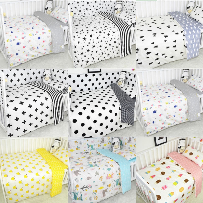 3pcs/set Baby Bedding Set Cotton Baby 