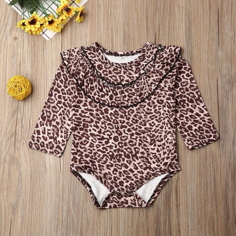 Toddler Newborn Baby Girls Ruched Floral Print Romper Bodysuit Outfits Clothes