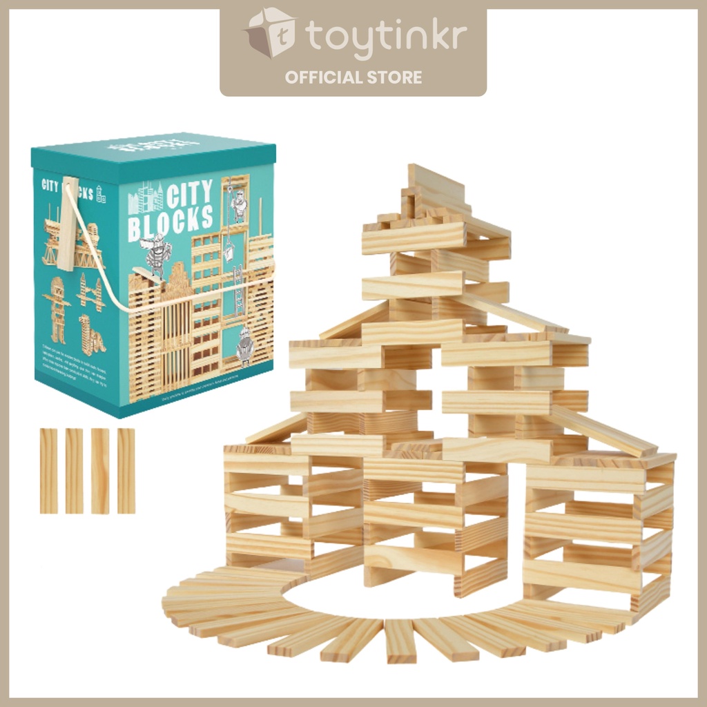 Mideer Wood City Blocks by Toytinkr | Shopee Philippines