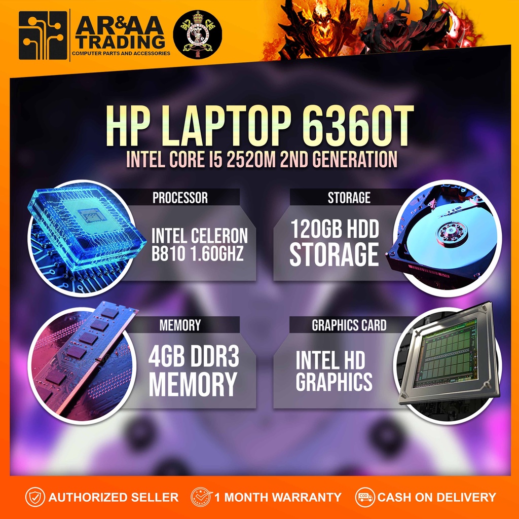 Laptop Probook HP 6360T Celeron 1.60ghz 4gb 160gb Shopee Philippines