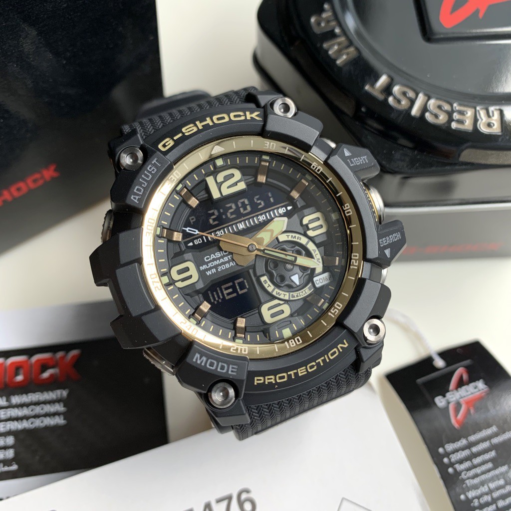 g shock mudmaster black and gold