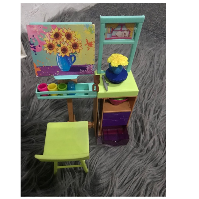 barbie art studio playset