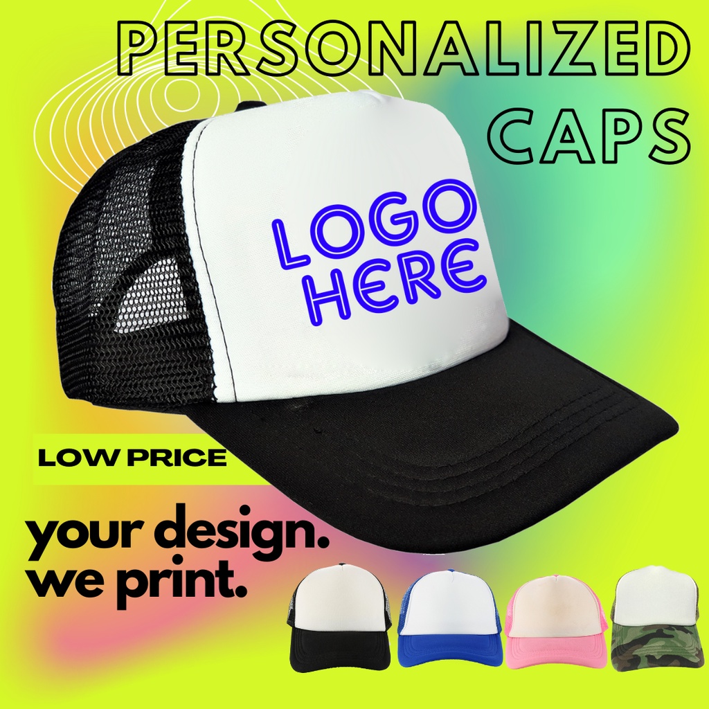 Personalized Caps Sporty Trendy Fashionable Printed Tracker Caps Net ...