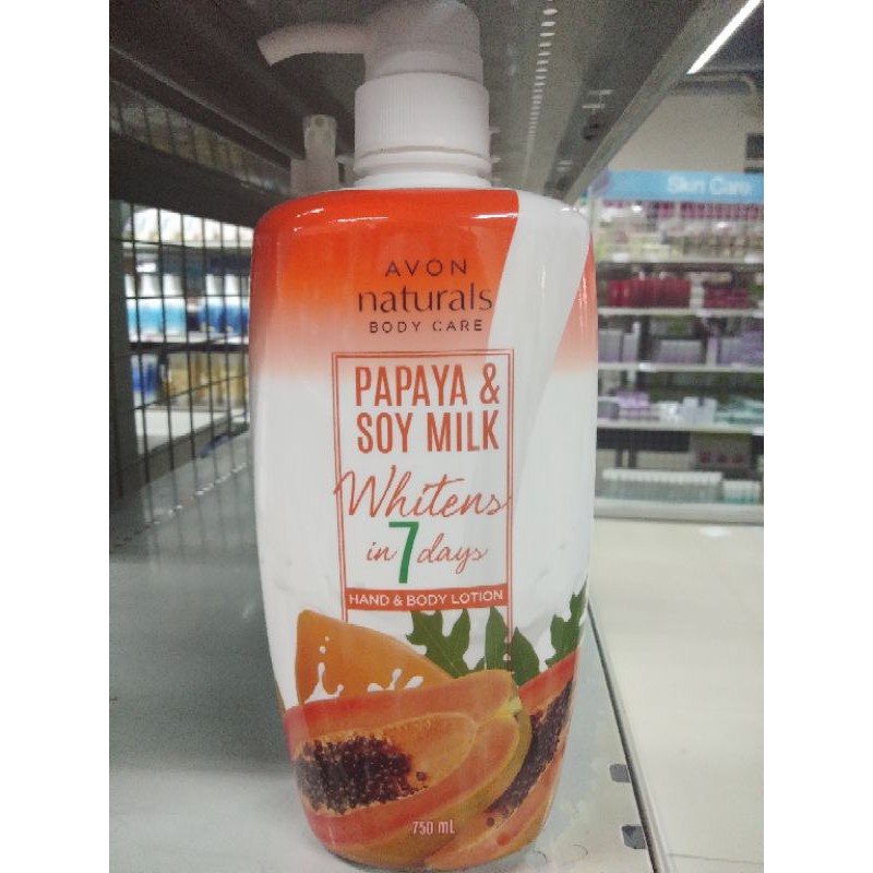 AVON Papaya & Soy Milk Hand & Body Lotion 750ml Shopee Philippines
