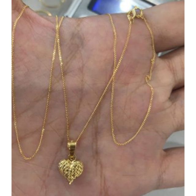 Cod K Saudi Gold Necklace With Pendant Shopee Philippines