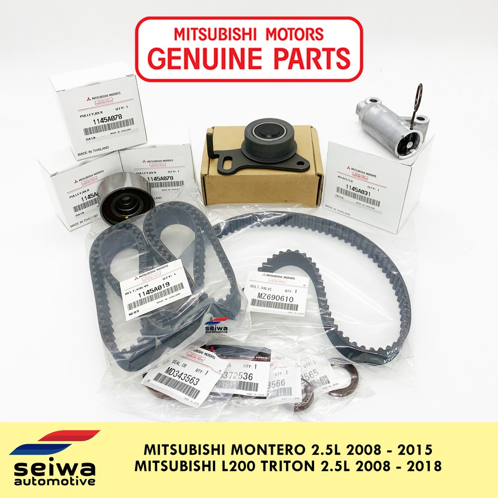 Mitsubishi Montero Timing Belt Basic Package Mitsubishi L200 Triton