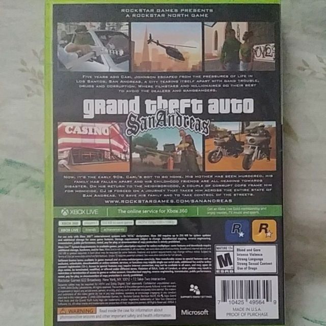 最大75%OFFクーポン GTA San Andreas Xbox 360 輸入版 並行輸入 tronadores.com